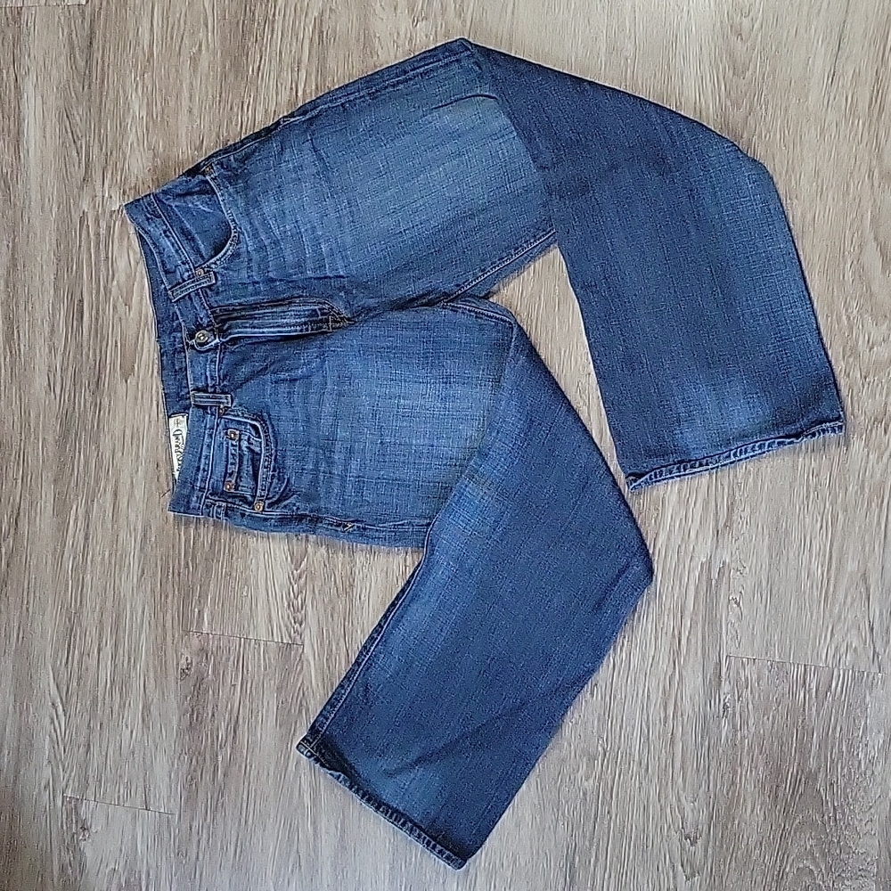 Lucky Brand Denim Vintage 181 Blue Jeans Wide Leg Short Inseam Retro 90's Y2K 29